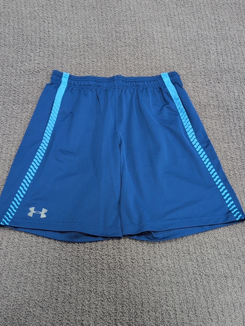 Under Armour Men's Blue Loose Heat Gear Mesh Athletic Shorts